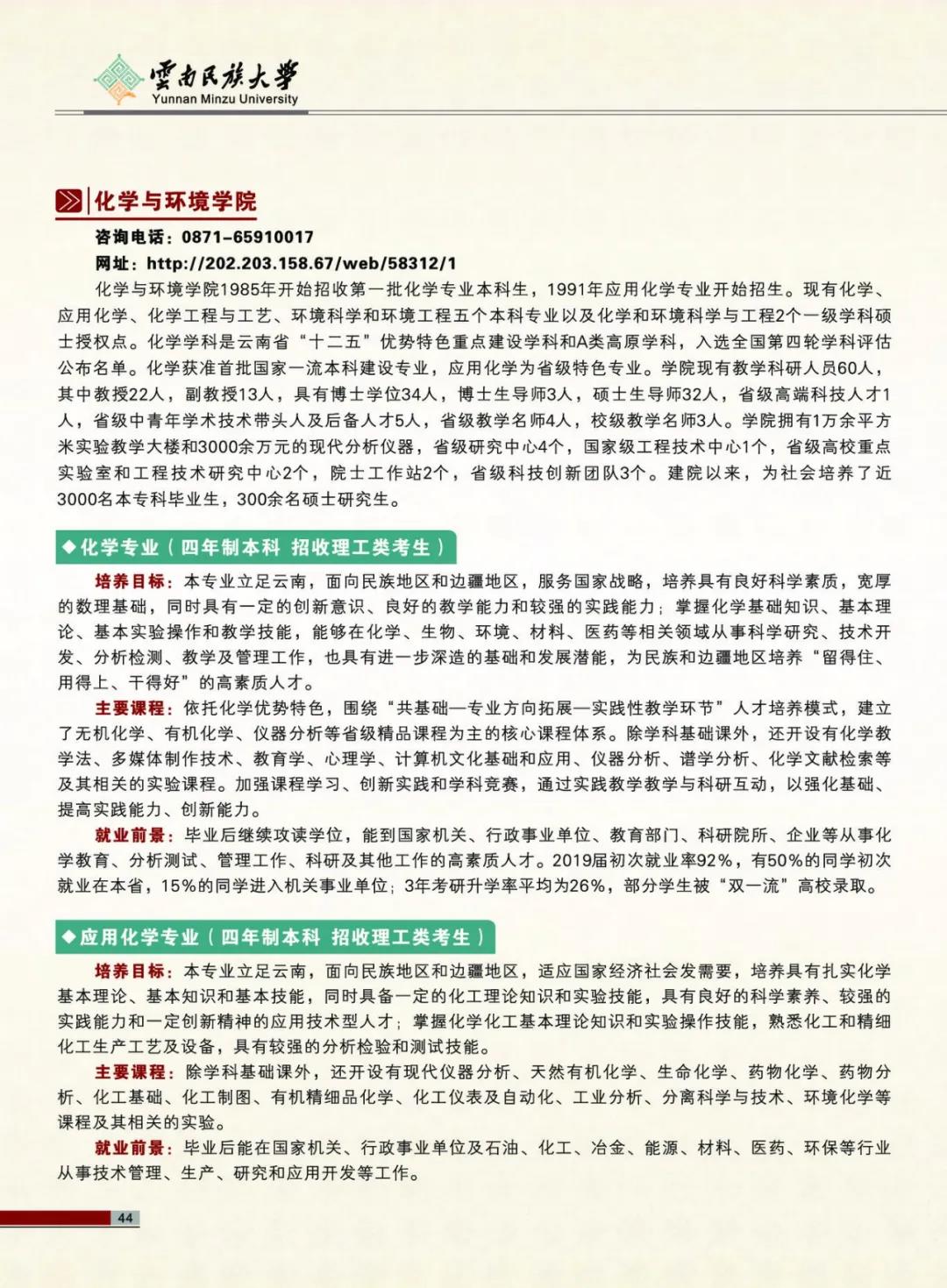 云南民族大学2021年报考指南