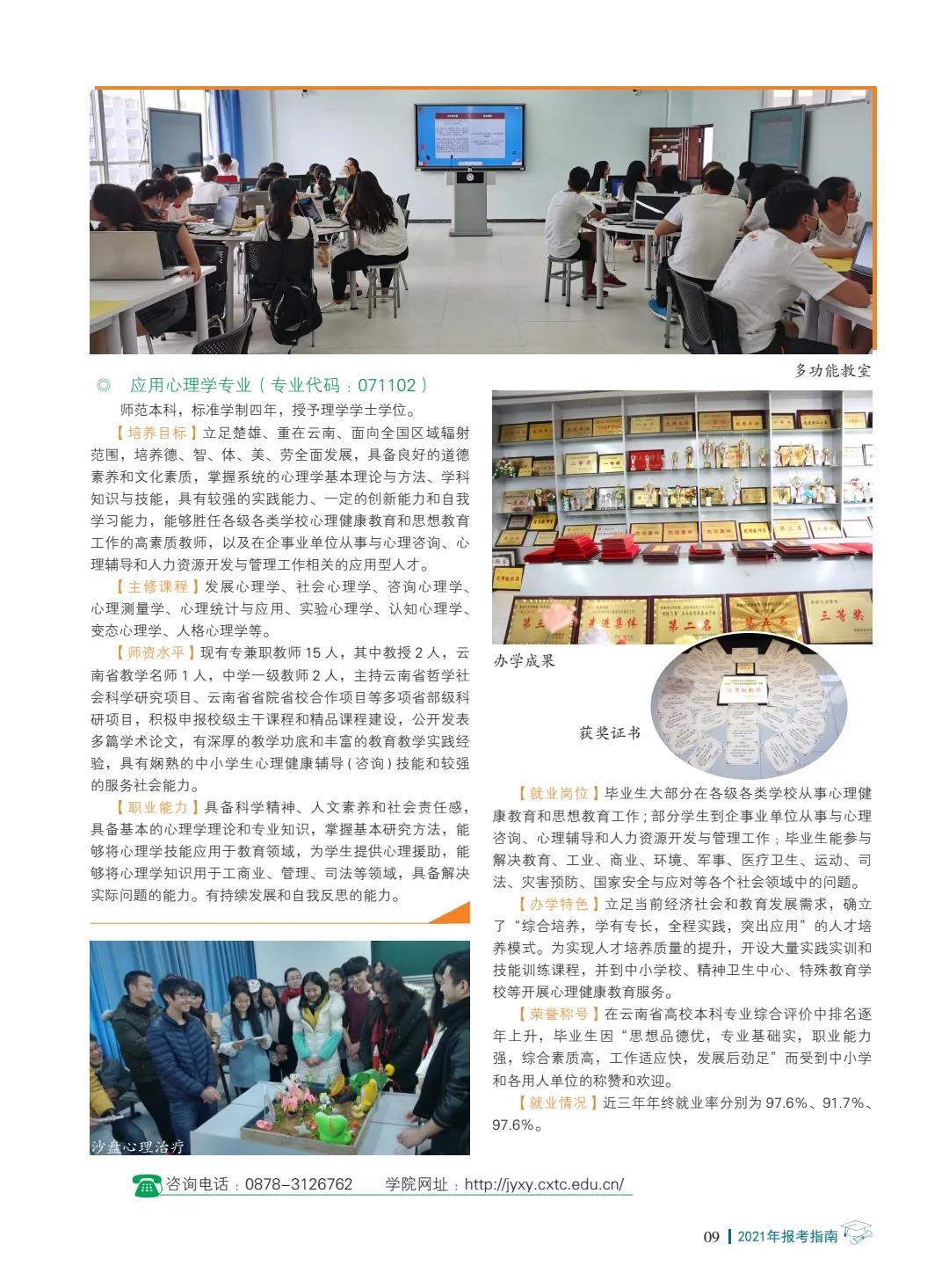 楚雄师范学院2021年报考指南