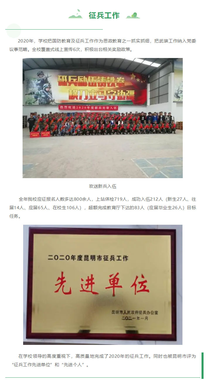 云南林业职业技术学院2021年招生简章