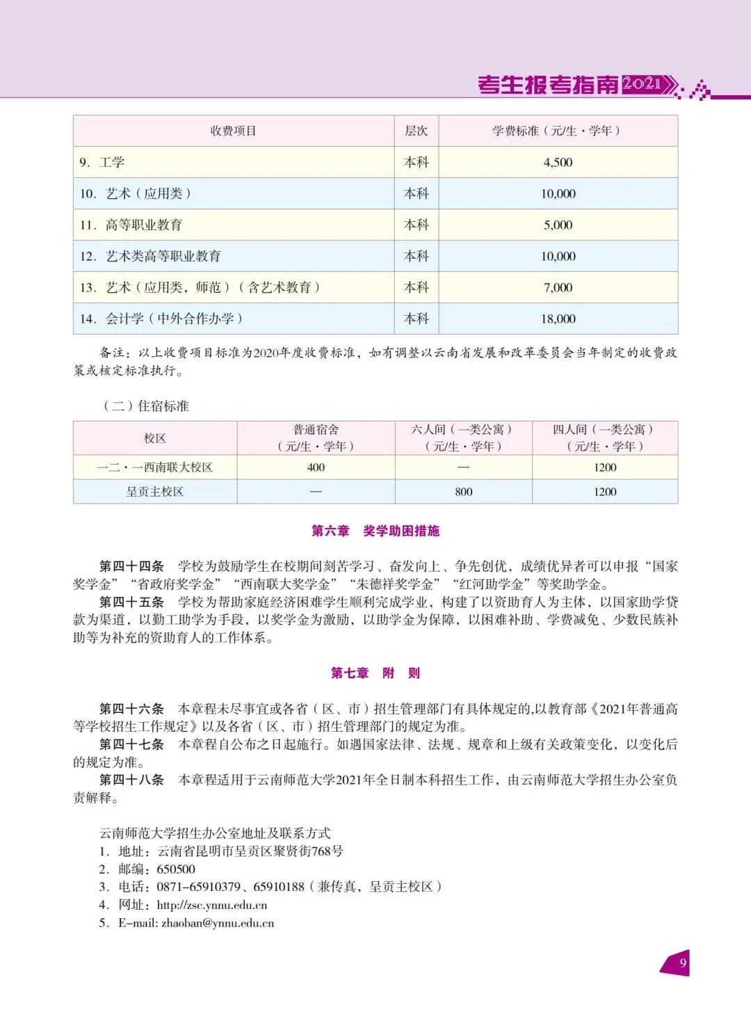 云南师范大学2021年报考指南