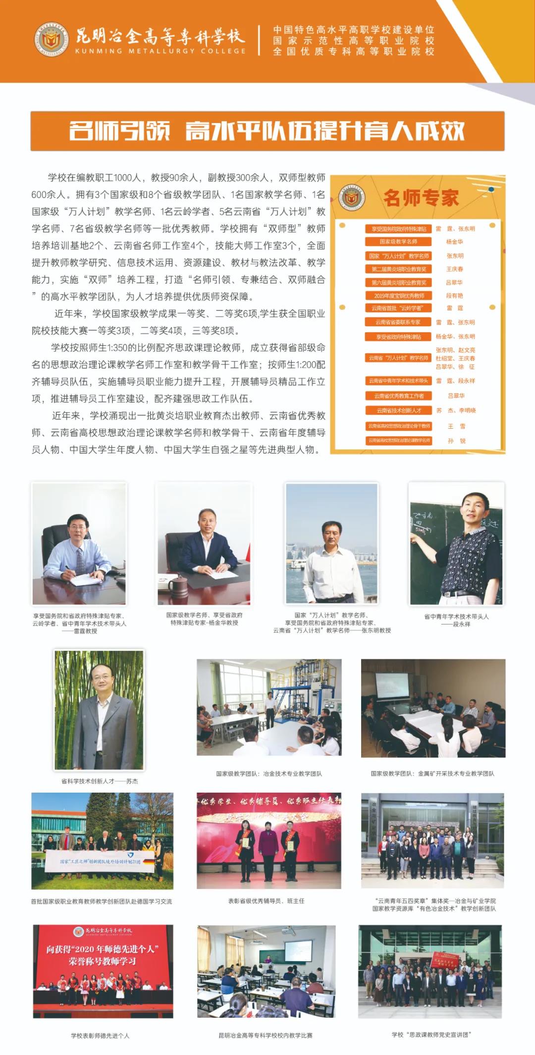 昆明冶金高等专科学校2021年大专招生简章