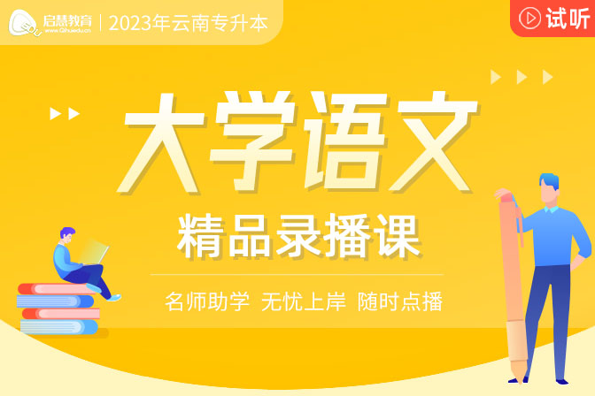 2023年云南专升本精讲课《大学语文》