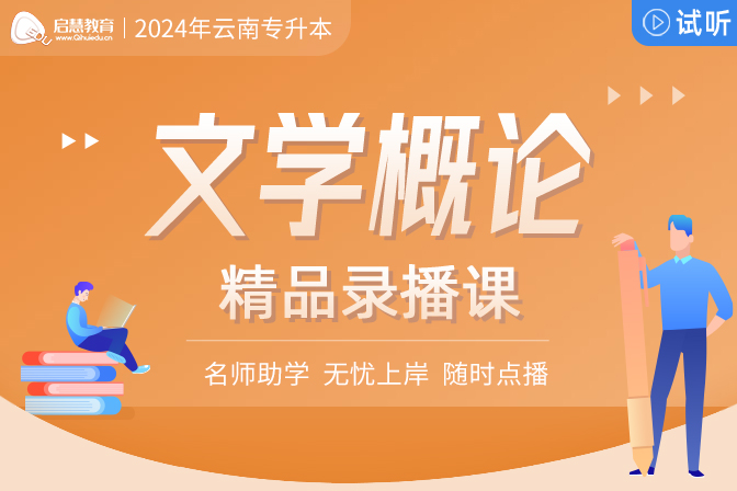 2025年云南统招专升本精讲课《文学概论》