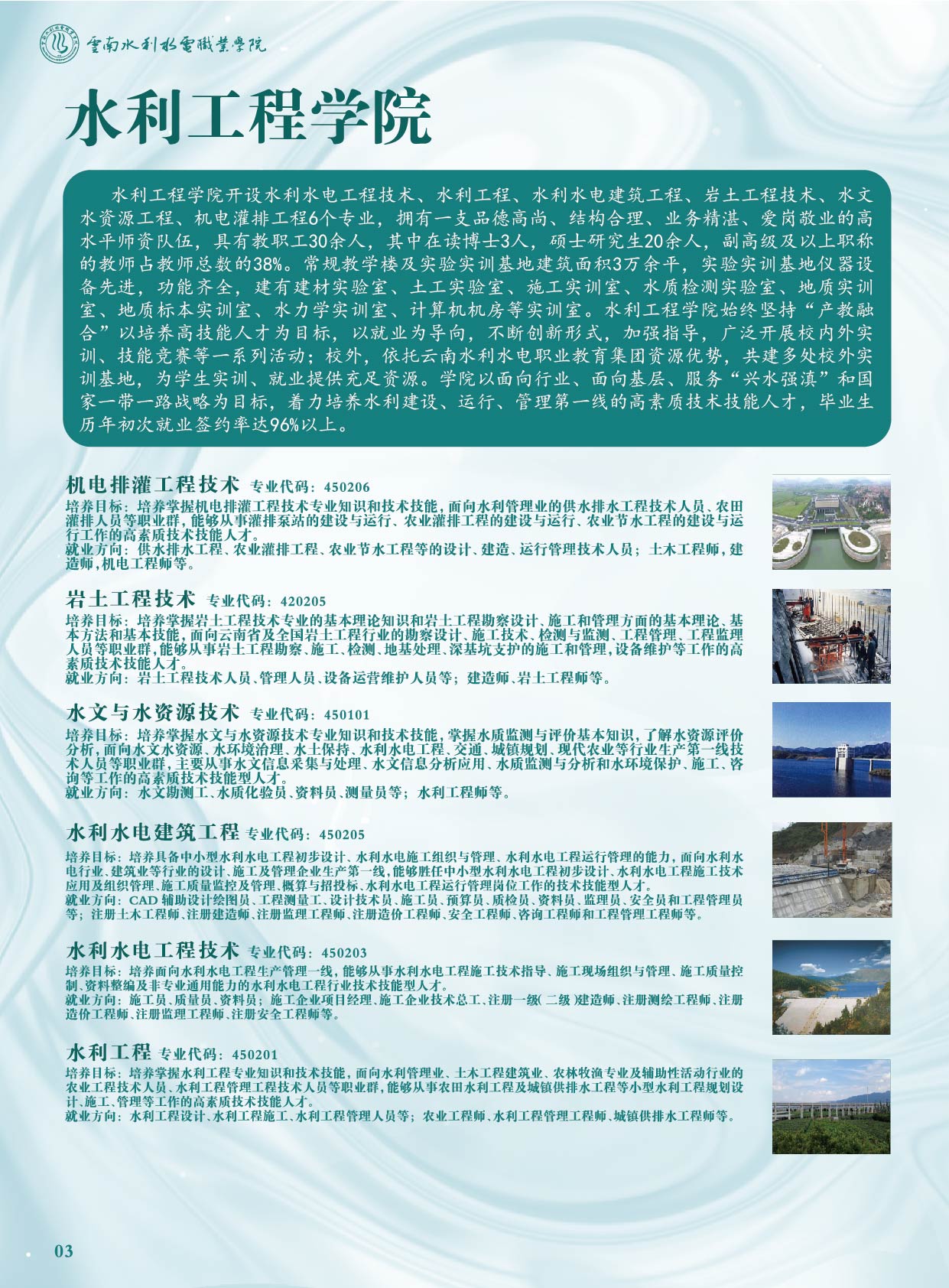 云南水利水电职业学院2021年招生简章