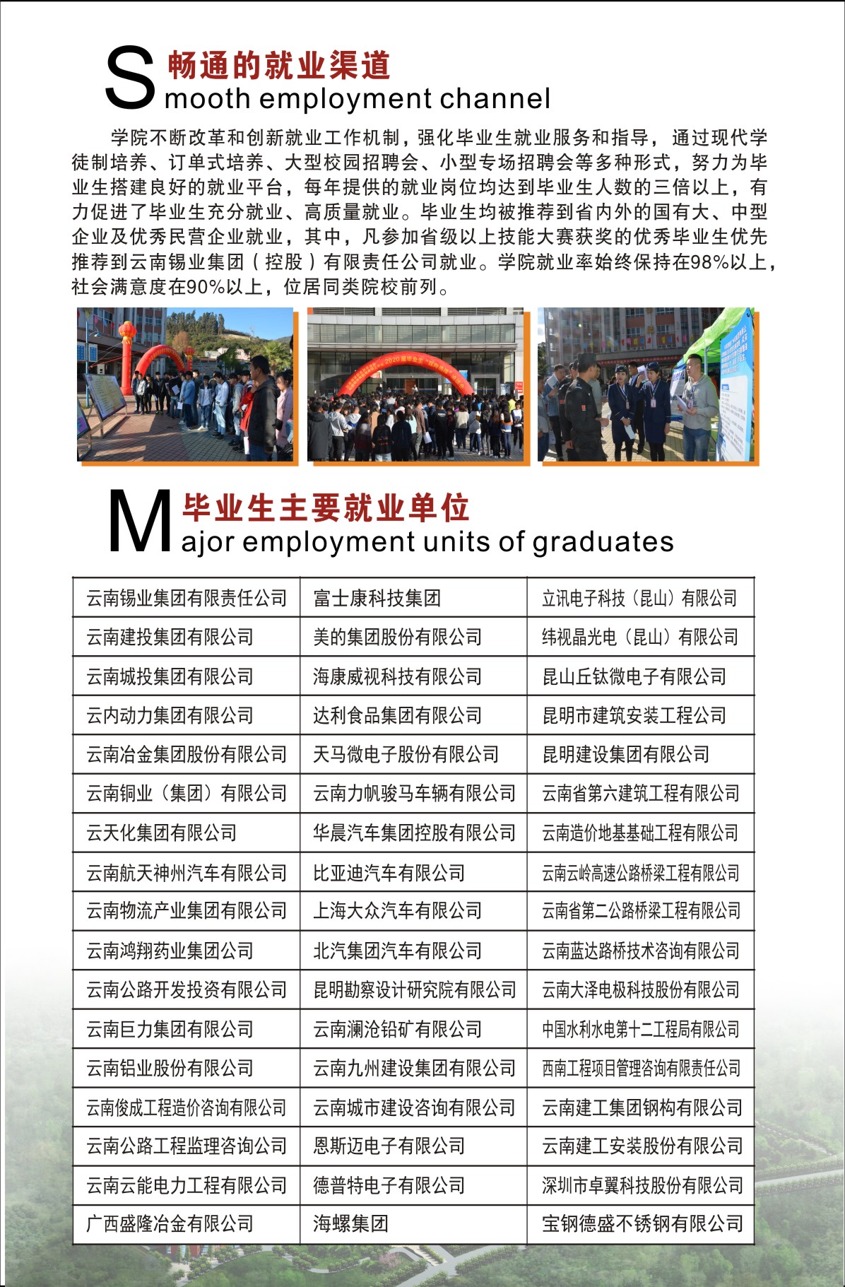 云南锡业职业技术学院2021年招生简章